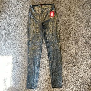 Spanx Velvet metallic shimmer leggings - Size M